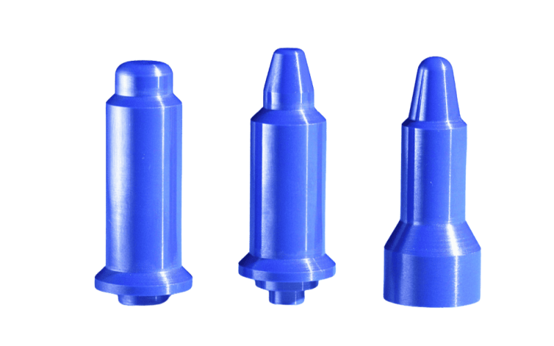 blue ceramics pins